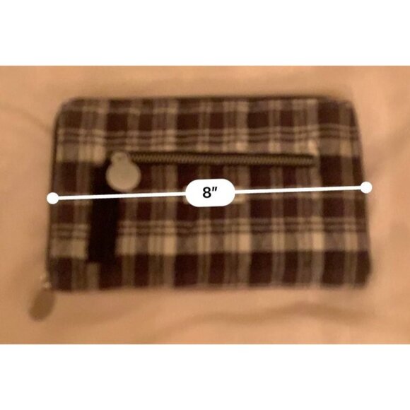 Bella Taylor Plaid Quilted Wallet & Card Case With Zipper Closure - Picture 8 of 10